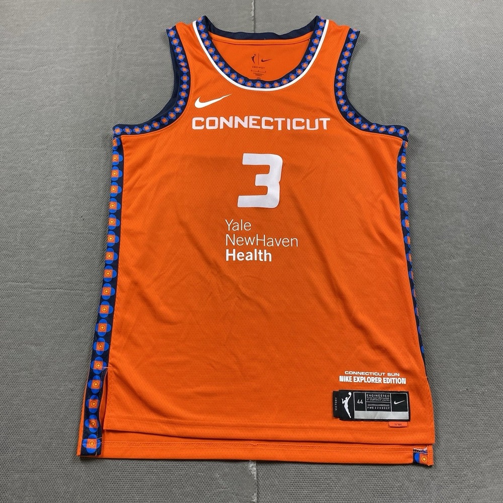 Connecticut Sun Jersey M Orange Mabrey #3 Nike Dri Fit Explorer Edition WNBA 44